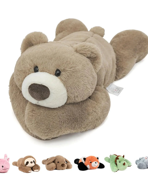 Niuniu Daddy 20" | 3.3 Pound Weighted Bear Stuffed Animals for Adults Kids Giant Large Teddy Bear Plush Toy Birthday Doll Gifts