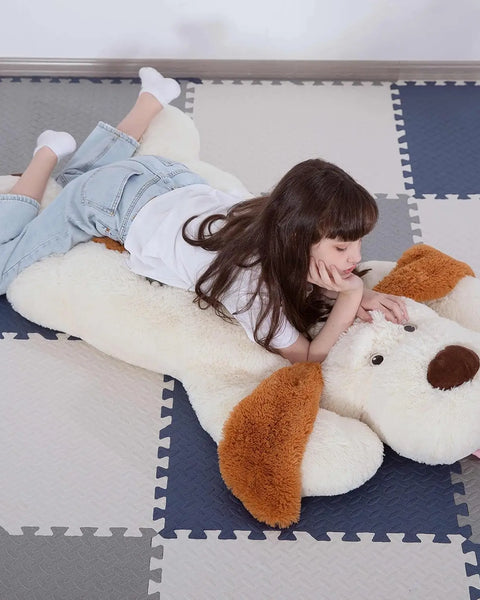 Giant Dog Stuffed Animal 51", Large Puppy Dog Pillow, Big Dog Plush Toys for Girls Kids